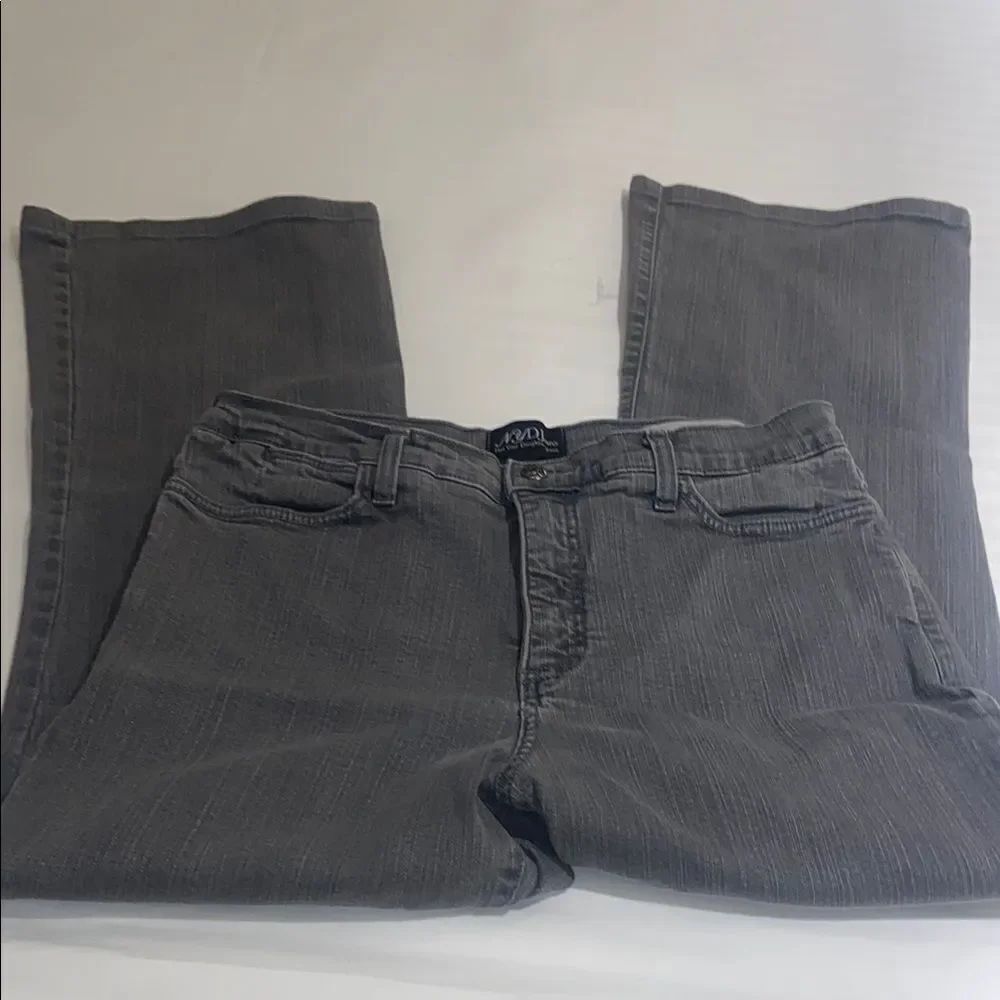 Gray Denim Jeans size 14 NYDJ flare